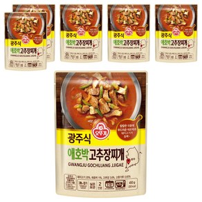 오뚜기 광주식 애호박 고추장찌개, 450g, 6개