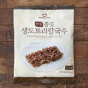 한둘푸드 쫄깃 생도토리 칼국수 2인분, 320g, 1개