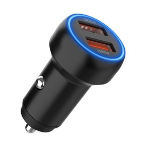 감비앤코 36W 2포트 퀄컴3.0 USB-A 차량용 핸드폰 고속 충전기 시거잭