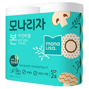 모나리자 본 천연펄프 키친타올, 100매, 2개