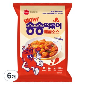 오테이스트 송송떡볶이 매콤소스, 340g, 6개