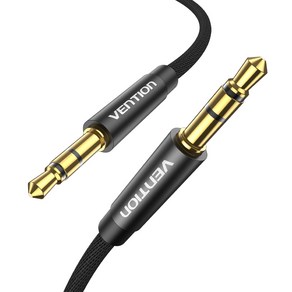 벤션 3.5mm AUX 케이블 3m, 골드블랙