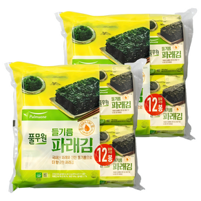 풀무원 들기름 파래김, 60g, 2개