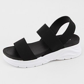 단골언니 여성용 키높이 스판 밴드 가벼운 멘션 샌들 5cm