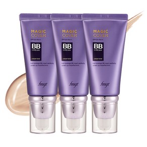 더페이스샵 fmgt 매직 커버 비비크림 SPF20 PA++, V201 애프리콧 베이지, 45ml, 3개