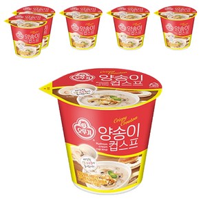 오뚜기 양송이 컵 스프, 27g, 6개