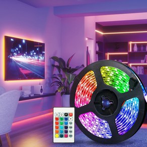 루아즈 LED 간접 줄조명 네온 스트립 무드등 2m, RGB 16색상