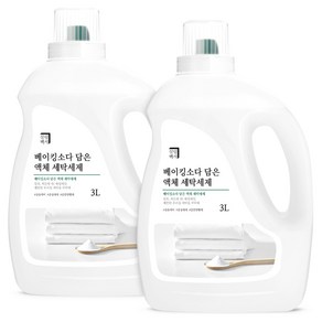 살림백서 베이킹소다 담은 액체 세탁세제 본품, 3L, 2개