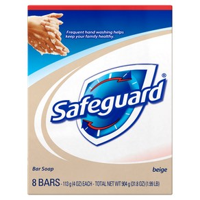 Safeguad 비누 베이지, 113g, 8개