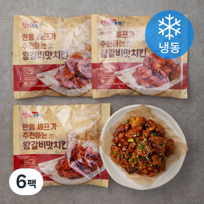 한품 왕갈비맛치킨 (냉동), 200g, 6팩