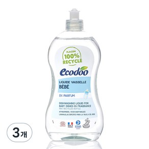 에코두 프랑스 젖병세제 무향, 500ml, 3개