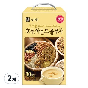 녹차원 고소한 호두아몬드율무차, 18g, 80개입