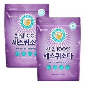 한입 세스퀴소다 세제, 1kg, 2개