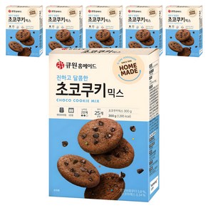 큐원 홈메이드 초코쿠키 믹스, 300g, 6개