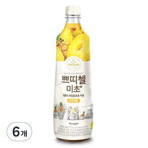 쁘띠첼 미초 파인애플, 900ml, 6개