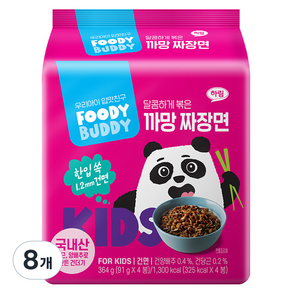 푸디버디 까망 짜장면, 91g, 8개