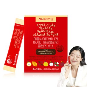 비타민마을 애플사이다비니거 애사비 브로멜라인 클렌즈 효소 30p, 60g, 1개