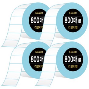 다다 감열라벨 800매 50*30mm, 4롤