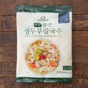 한둘푸드 쫄깃 생두부 칼국수 멸치맛 2인분, 342g, 1개