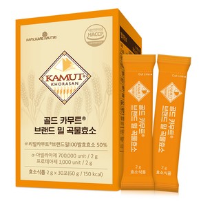 메이준뉴트리 골드 카무트 브랜드 밀 곡물효소 30p, 60g, 1개