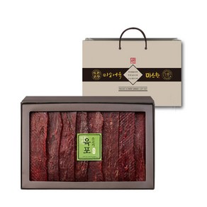 미소어육 소고기 육포 선물세트 + 쇼핑백, 560g, 1개