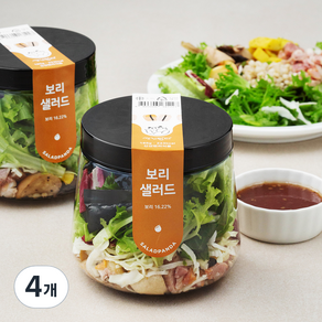 세끼판다 보리 샐러드, 185g, 4개