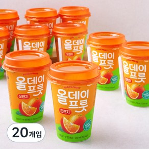 서울우유 올데이프룻 오렌지 주스, 250ml, 20개입