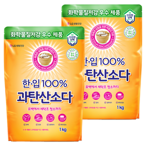 한입 100% 과탄산소다, 2개, 1kg