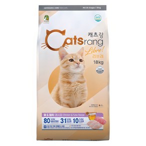 캐츠랑 전연령 고양이 리브레 건식사료, 닭+참치, 18kg, 1개