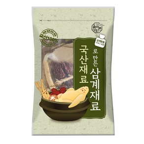 국산재료로 만든 삼계 재료, 1개, 100g