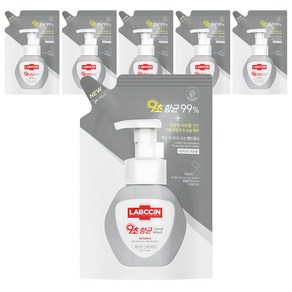 랩신 센서티브 포밍 핸드워시 파우더리 허브향 리필, 200ml, 6개