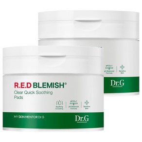 닥터지 레드 블레미쉬 클리어 퀵 수딩 팩 130ml, 70개입, 2개