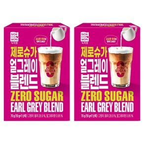 녹차원 제로슈가 얼그레이블렌드, 2개, 70g