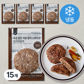 허닭 식단 육즙 품은 직화 함박스테이크 오리지널 (냉동), 80g, 15개
