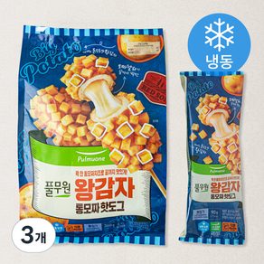 풀무원 왕감자 통모짜 핫도그 4개입 (냉동), 360g, 3개