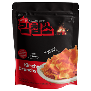 더다믐 김치부각 김칩스 매운김치전맛, 40g, 1개