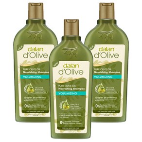 달란 퓨어 올리브오일 너리싱 샴푸 볼류마이징, 3개, 400ml