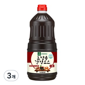 이엔푸드 초밥용 간장소스, 1.8L, 3개