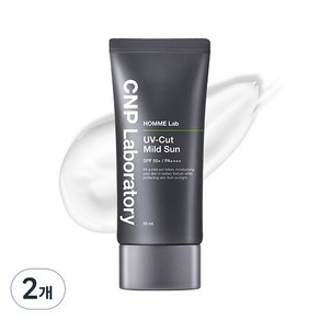 씨앤피 옴므랩 유브이컷 마일드 선크림 SPF 50+ PA++++, 50ml, 2개