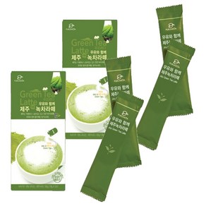 우유와 함께 제주 녹차 라떼 분말, 18g, 5개입, 2개