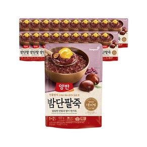 양반 밤단팥죽 파우치, 420g, 20개