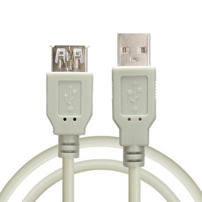 컴길 USB2.0 연장케이블 암 + 수 그레이, 1개, 1.8m