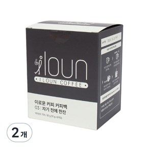 이로운 티백 커피 03 자기전에 한잔 디카페인 80g, 2개, 8개입, 10g