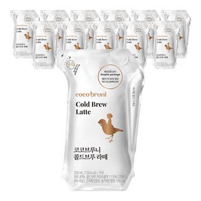 비락 코코브루니 콜드브루 라떼, 200ml, 12개