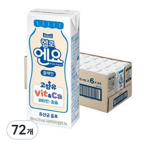 엔요 유산균음료 플레인, 200ml, 72개