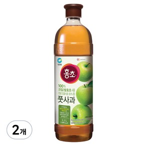 청정원 홍초 풋사과, 1.5L, 2개