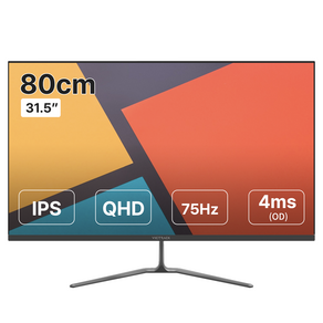 빅트랙 QHD IPS 75Hz 평면 모니터, 80cm, 32FM7501Q