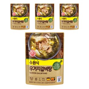 오뚜기 수원식 우거지갈비탕, 4개, 500g