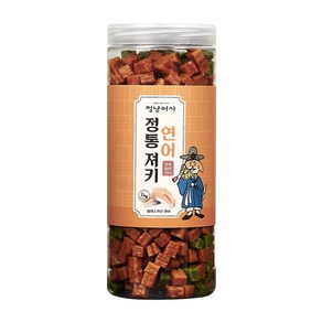 멍냥어사 강아지 정통 져키, 연어, 1kg, 1개