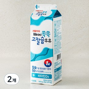 서울우유 뼈에 쏙쏙 고칼슘우유, 930ml, 2개